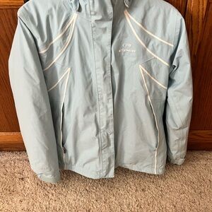 Eider Gore Tex Women's Ski Jacket - Light Blue  and White